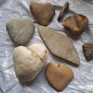 Besonders geformte Steine