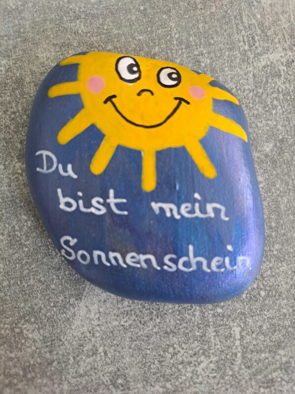 Sonnenstrahlen Spruchstein Du bist mein Sonnenschein