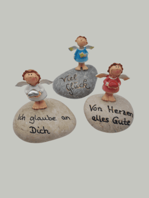 Glückskiesel mit Engelszauber