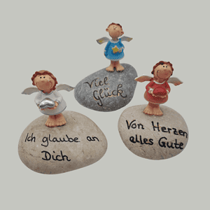 Glückskiesel mit Engelszauber