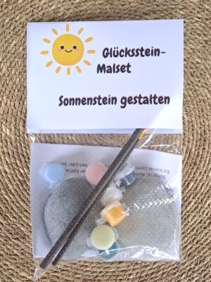Glücksstein-Malset Sonnenstein gestalten
