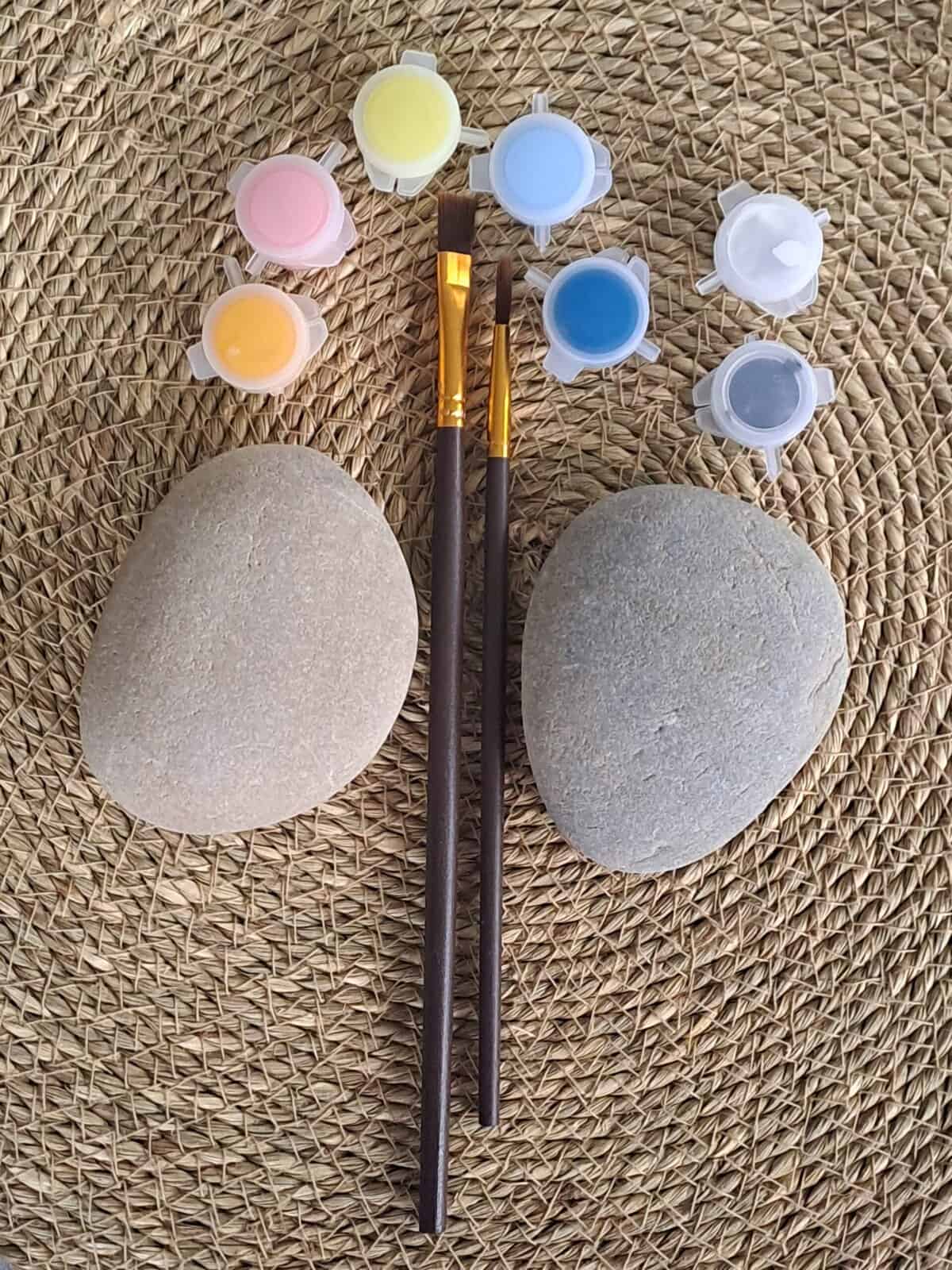 Inhalt des Glücksstein-Malset Sonnenstein gestalten