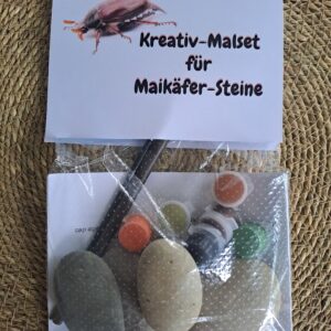 Kreativ-Malset für Maikäfer-Steine
