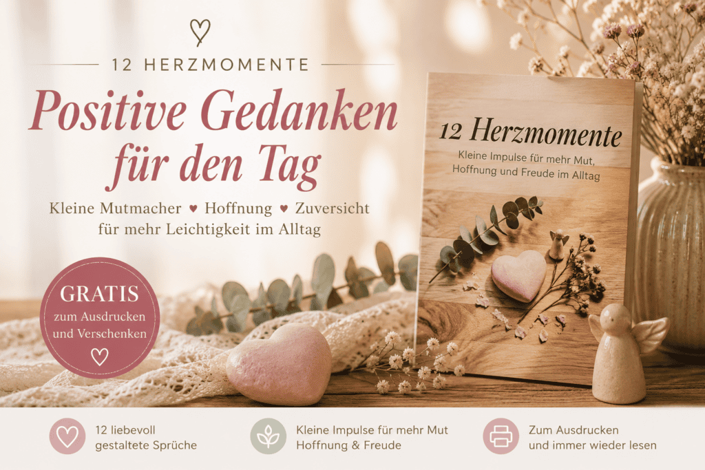 positive Gedanke für den Tag